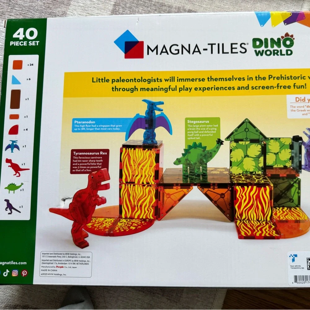 Magnatiles Dino World Magnetic Building Set - BRAND NEW UNOPENED